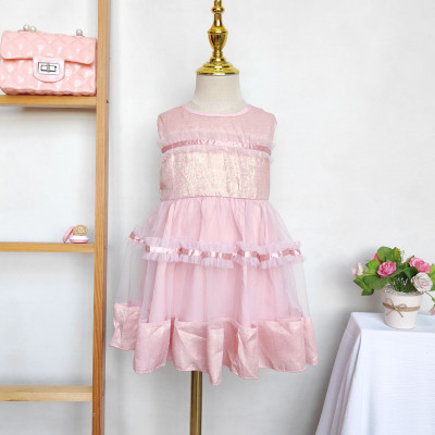 dress girls sparkling radiance luster lace CHN 38 (013006 G1) - dress anak perempuan